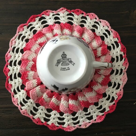 Delphine Purple Flower Bone China Teacup & Saucer Set - Picture 7 of 11